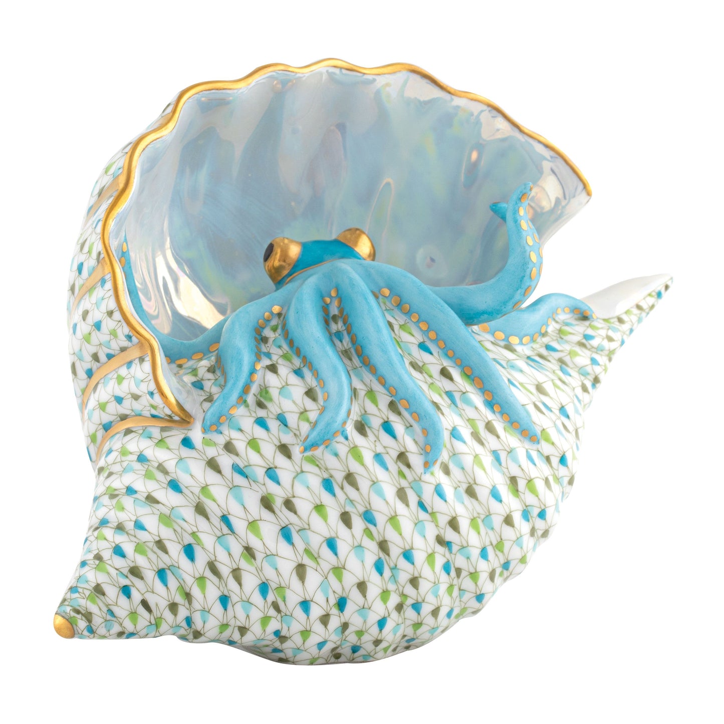 Herend Octopus in Shell Limited Edition