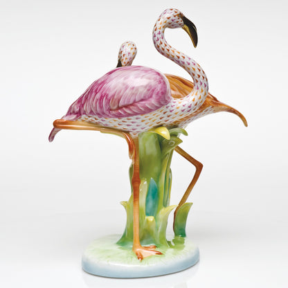 Herend Flamingo Duet