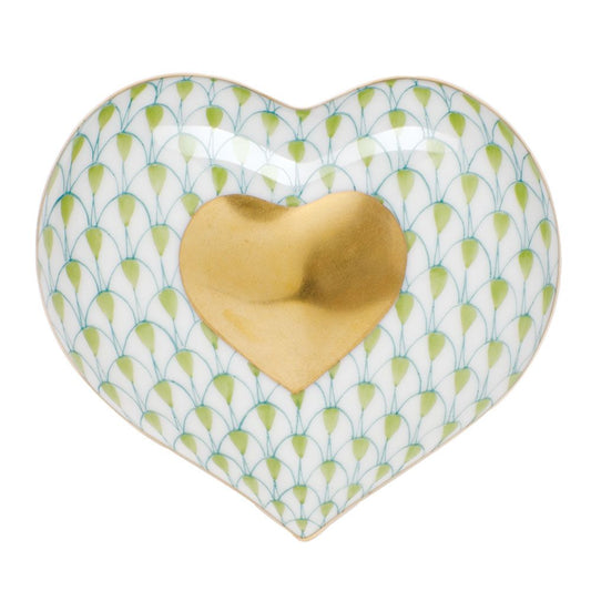 Herend Heart of Gold Keylime