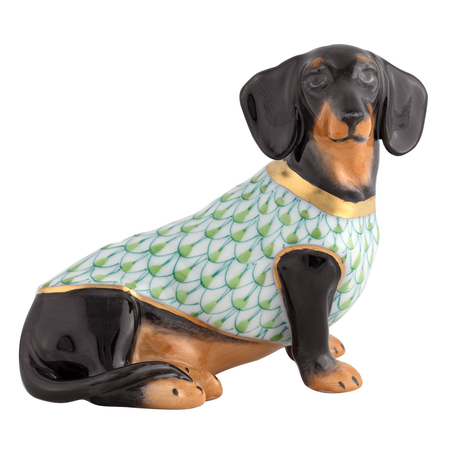 Herend Daschund with Sweater