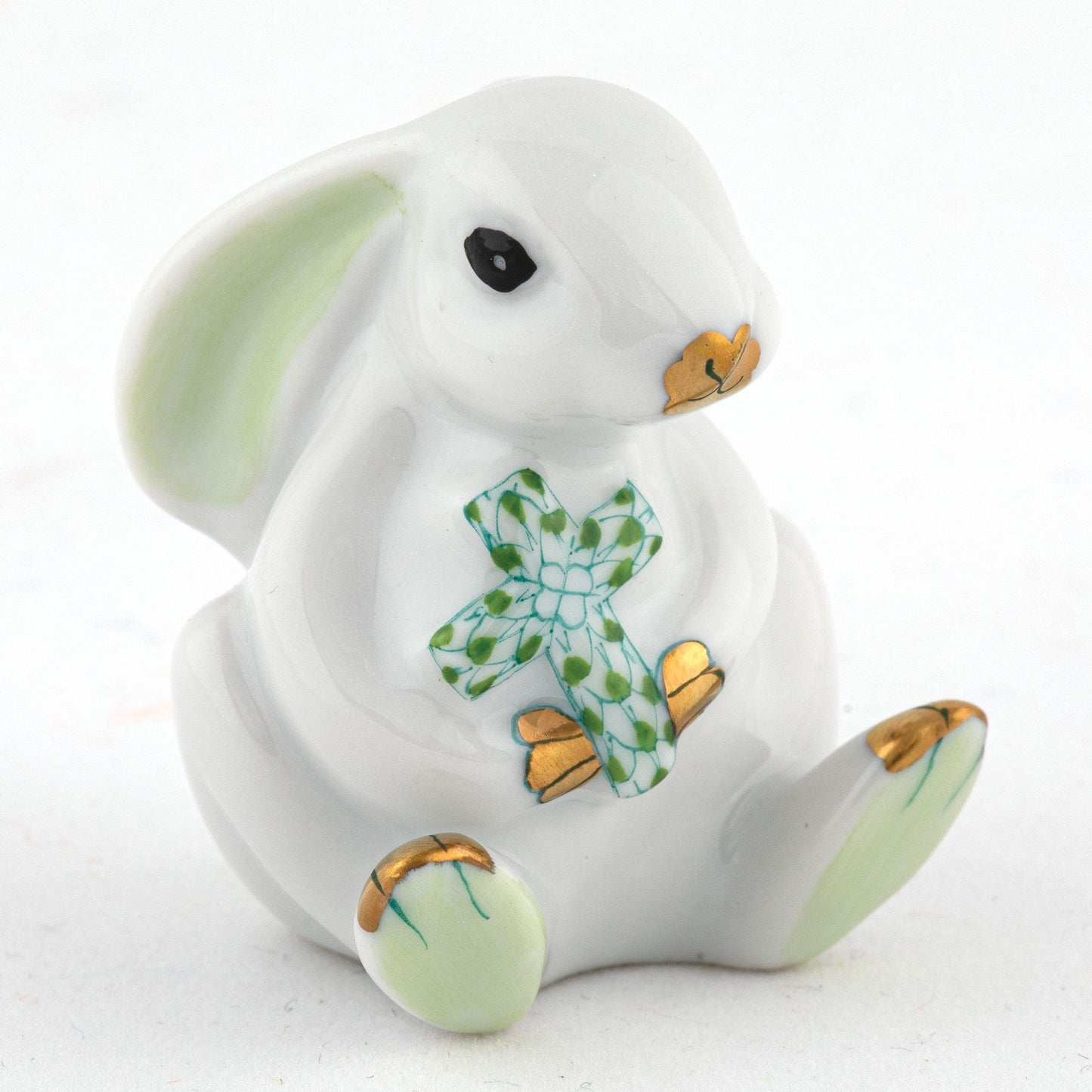 Herend Bunny with Cross Keylime