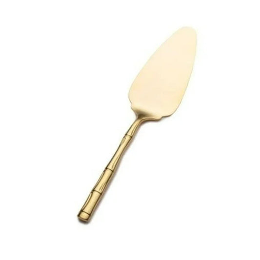 Gold Bamboo Pie Server