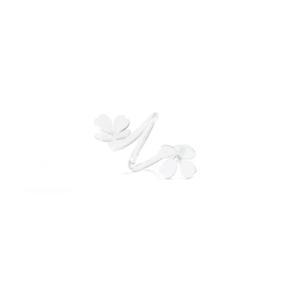 Set of 4 Botanica Glass Flower Napkin Ring