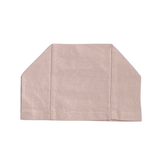 Watercolor Linen Tissue Box Cover: Petal Pink