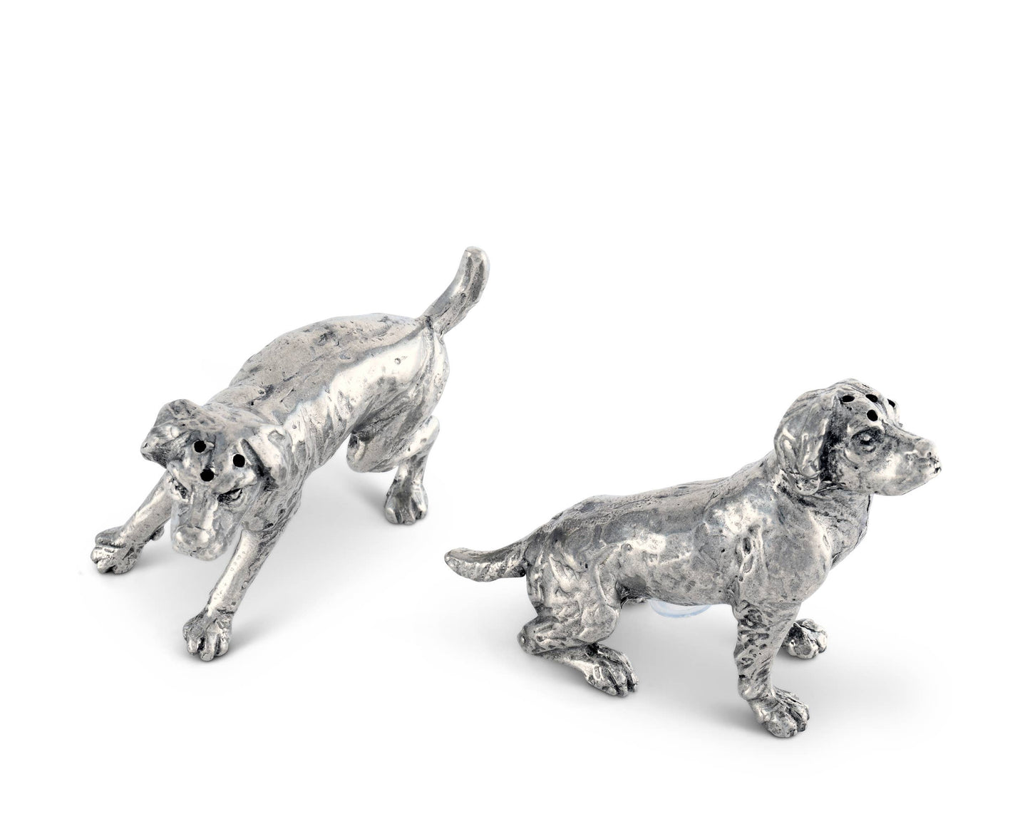 Pewter Spaniel Salt & Pepper Set