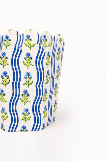 Blue Wastebasket