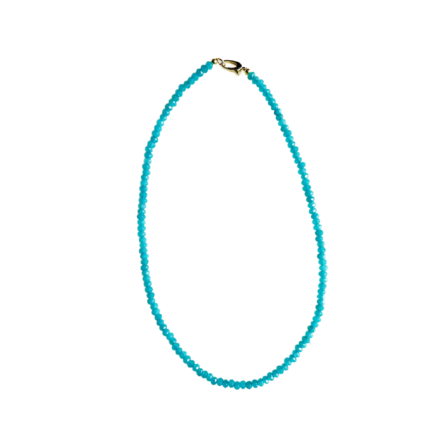 Dainty Candy Gemstone Necklace: White