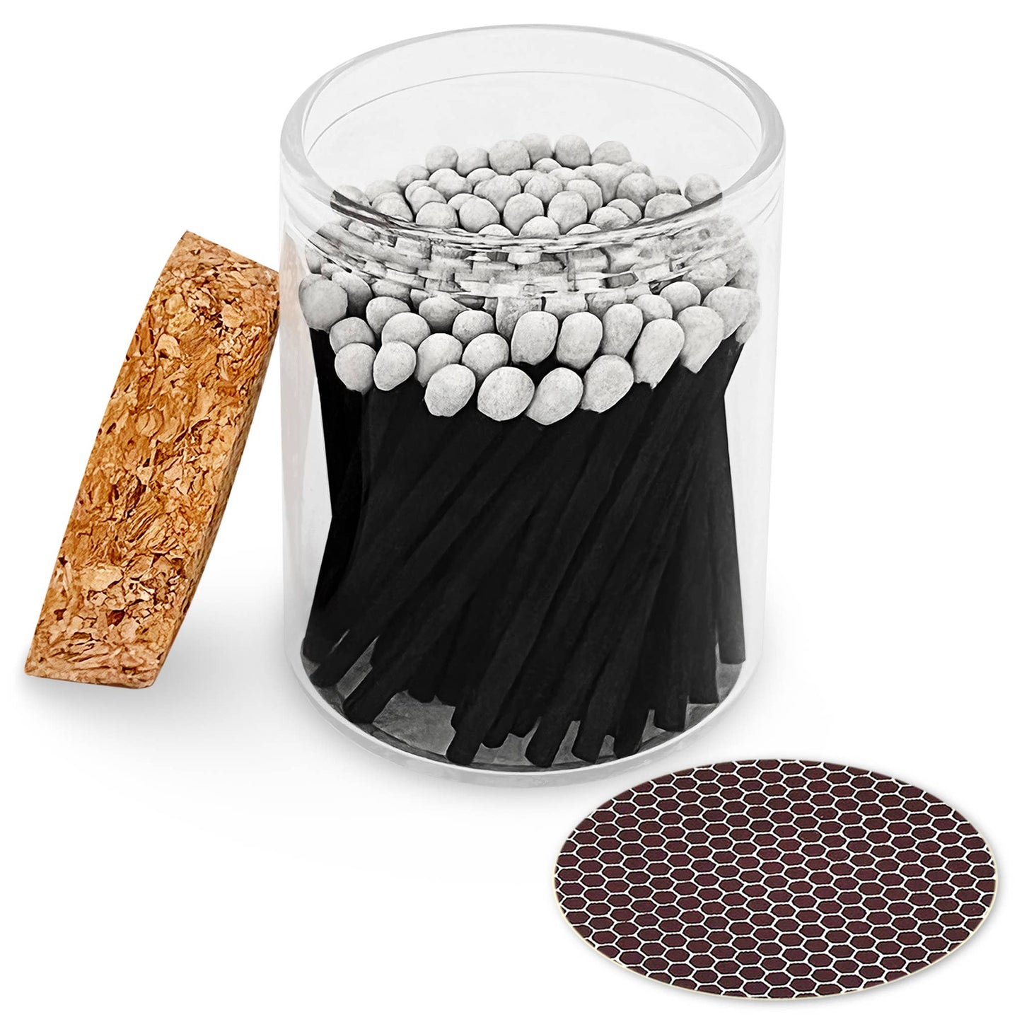 2" Matches in Cork Top Jar - Colors of Your Choice: Rainbow