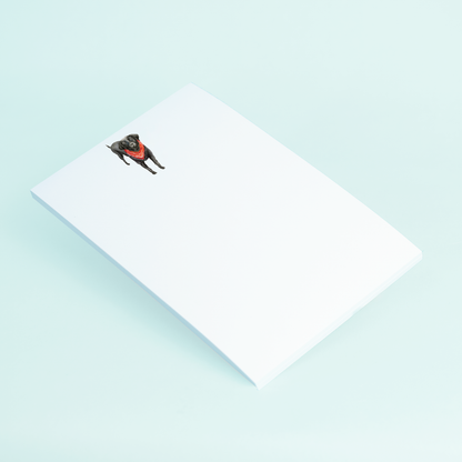 Black Lab Watercolor Notepad, 50 Sheets