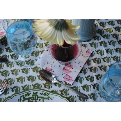 Croquet Pink and Lavender Cocktail Napkins