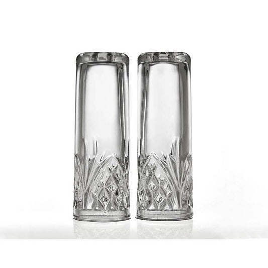 Dublin Salt & Pepper Shakers: Non Leaded Crystal