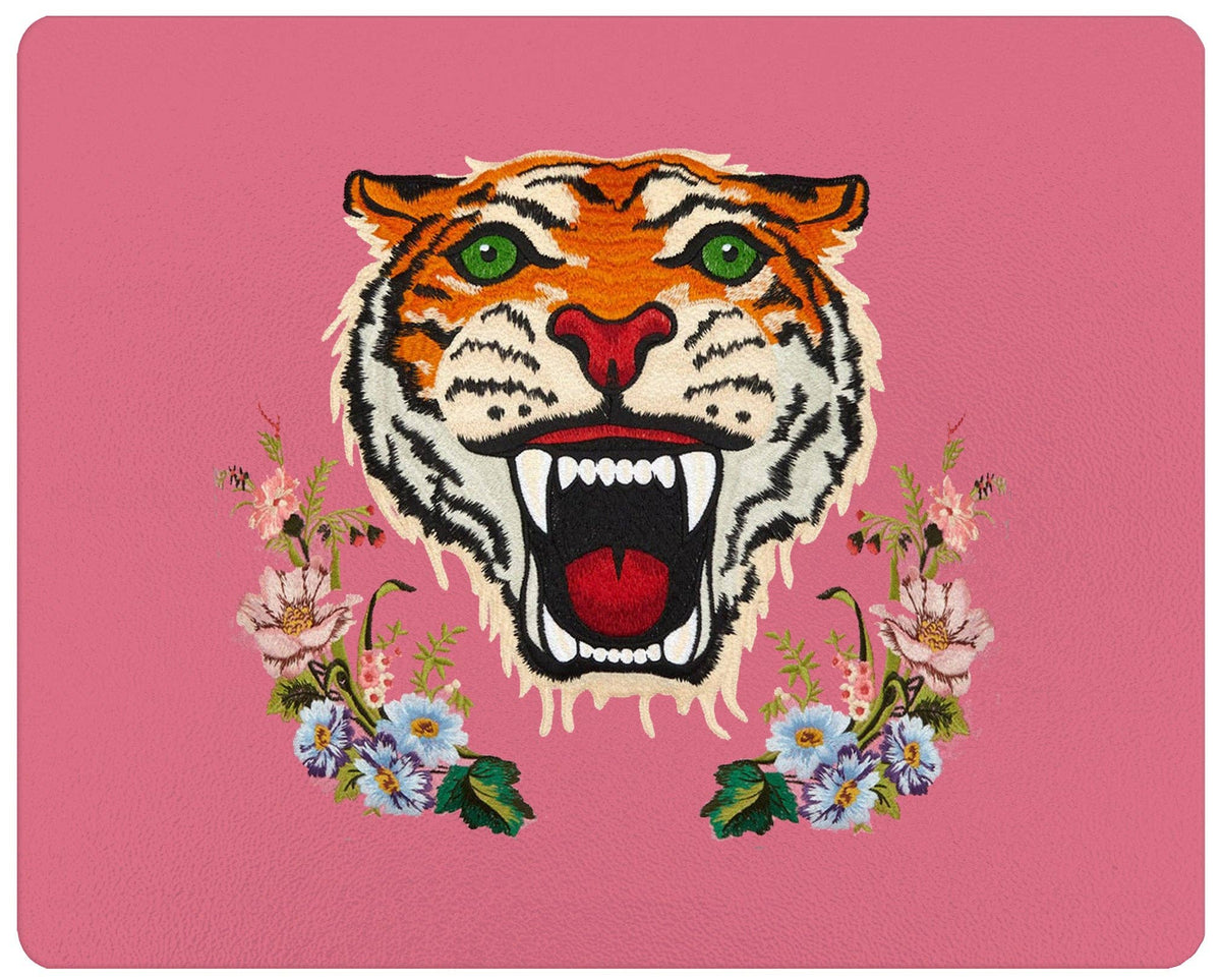 Pink Tiger Glass Cutting Board 12 x 15