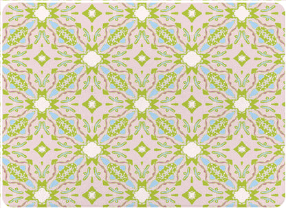GB7831- Lagos Blush by Laura Park Glass Cutting Board: Small Rectangle(8" x 11")