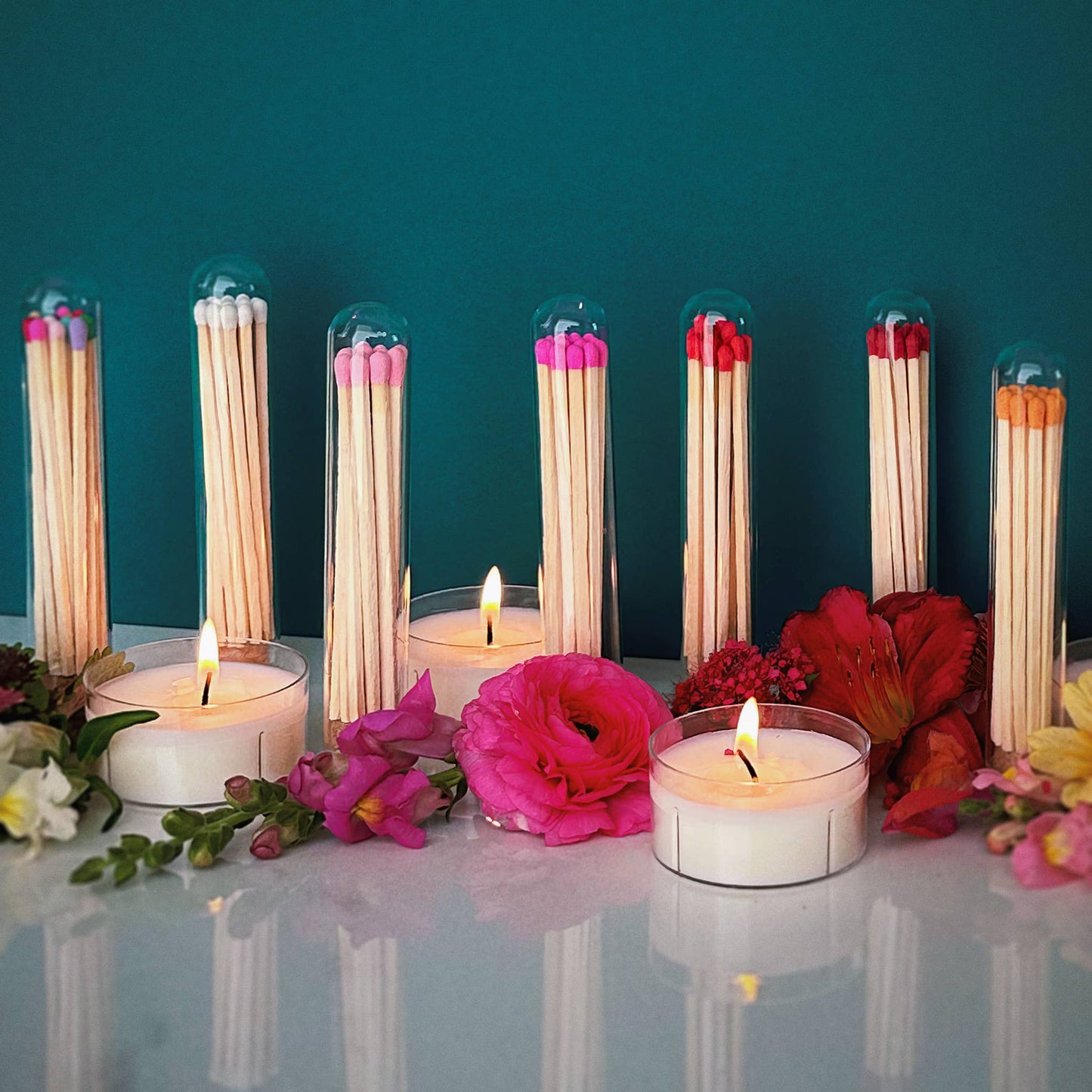 4" Matches + Mini Cloche - Colors of Your Choice + Strikers: Orange