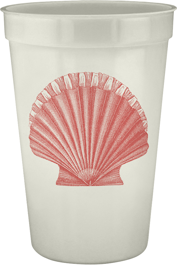 Scallop Pearlized Cups 16oz