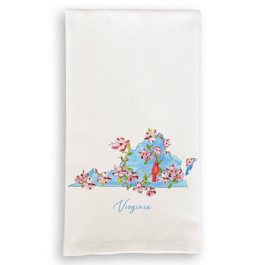 Floral Virginia: Dishtowel