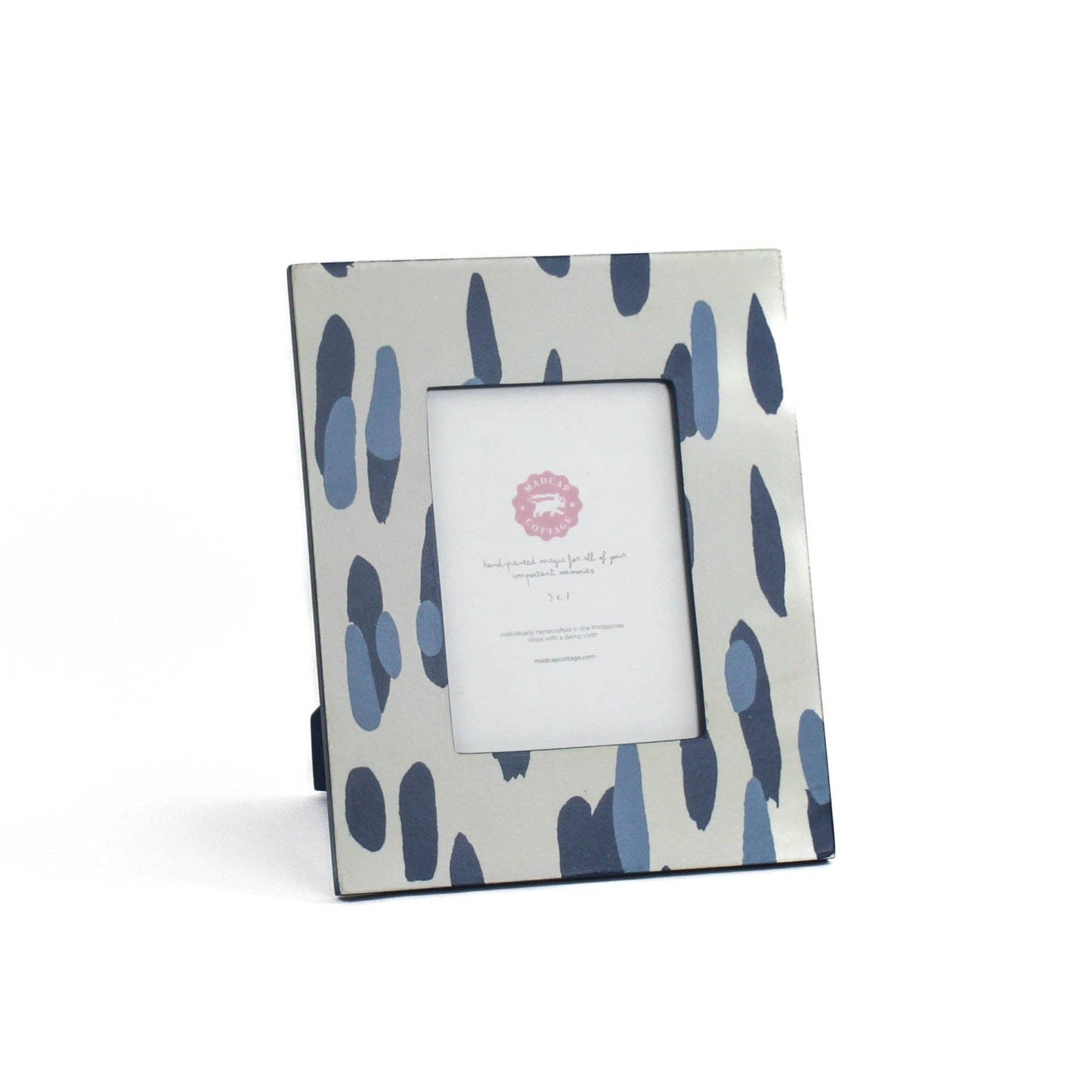 Blue Brushstroke 5x7 Picture Frame | Gifts | Blue and White