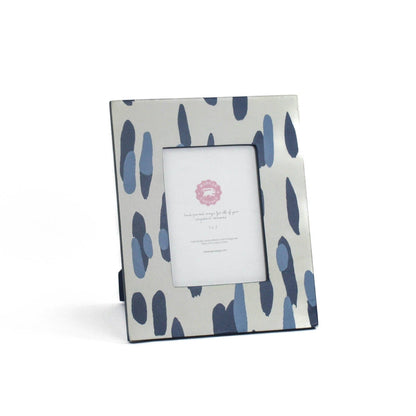 Blue Brushstroke 5x7 Picture Frame | Gifts | Blue and White