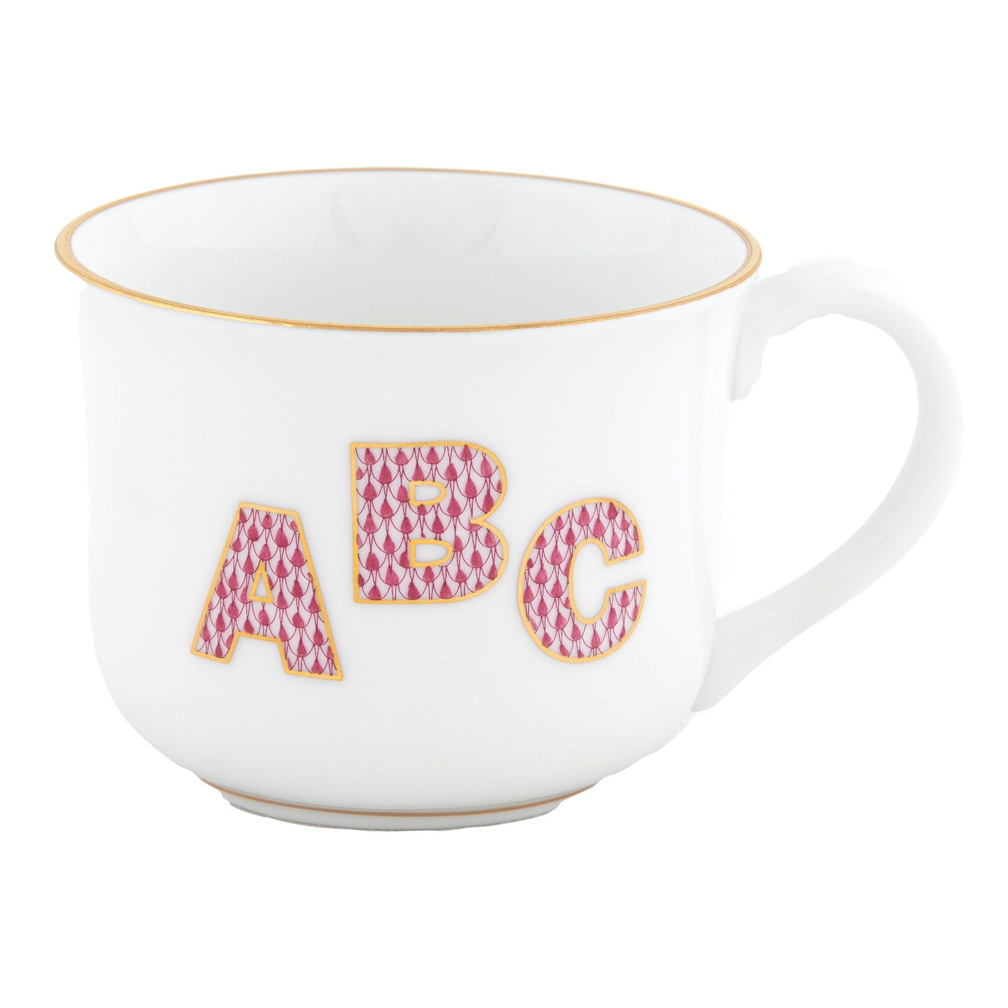 Herend Baby Mug ABC Raspberry