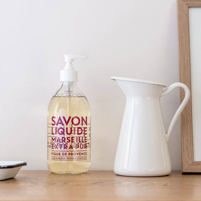 Liquid Marseille Soap Fig of Provence 16.7 fl oz Glass