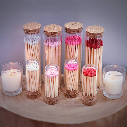2" Matches + Mini Cloche - Colors of Your Choice + Strikers: White Tip