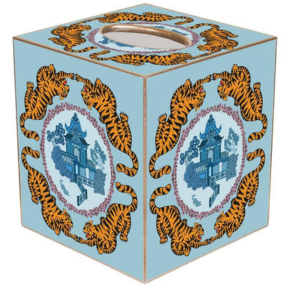Tigers Blue Tissue Cover