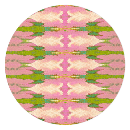GB526LP-Laura Park Cabana Pink Cutting Board: Small Rectangular 8" by 11"