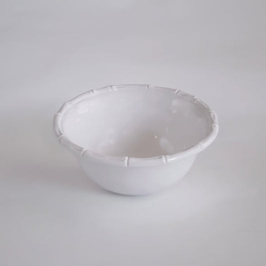 White Bamboo Melamine Bowl Set of 4