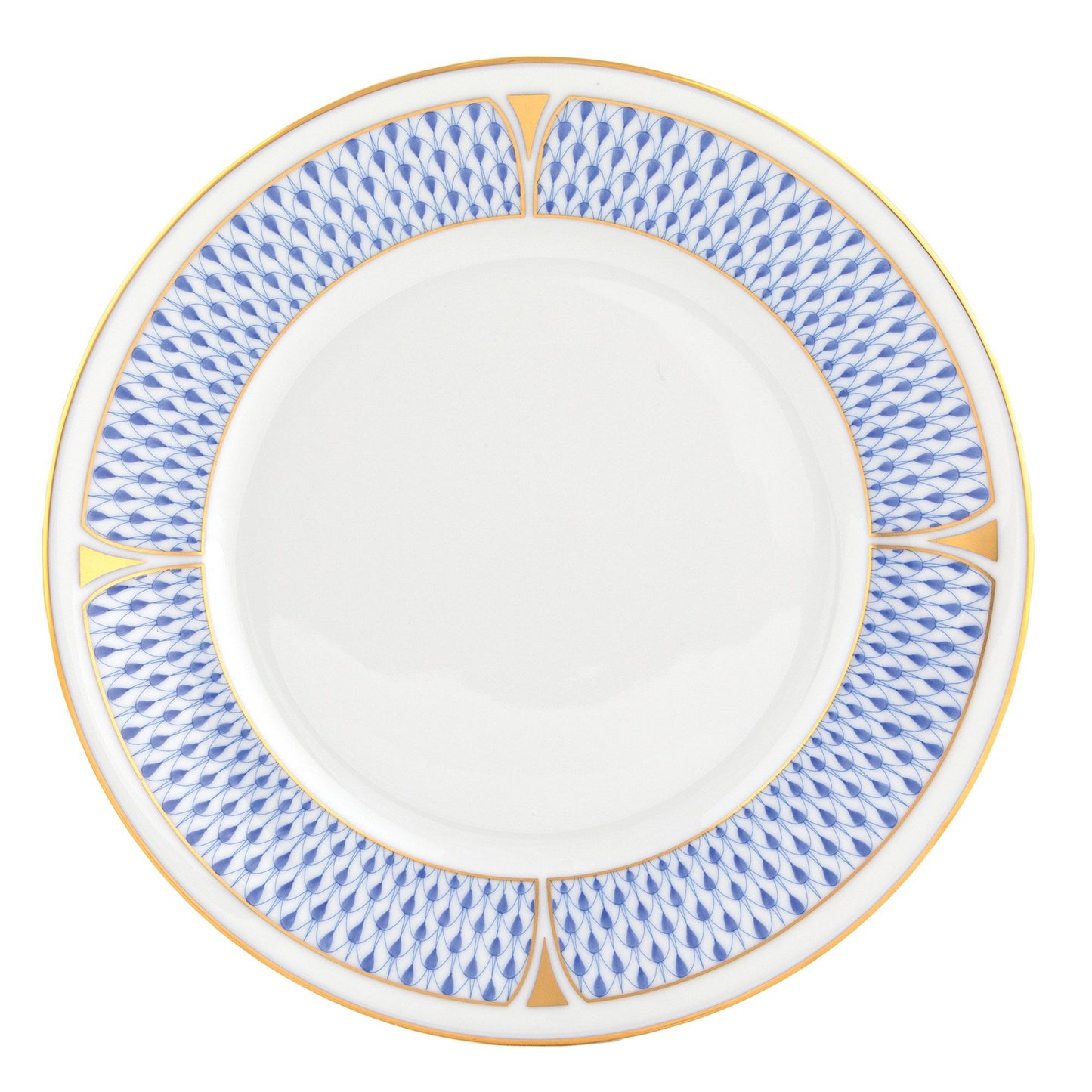 Herend Art Deco Blue Dessert Plate