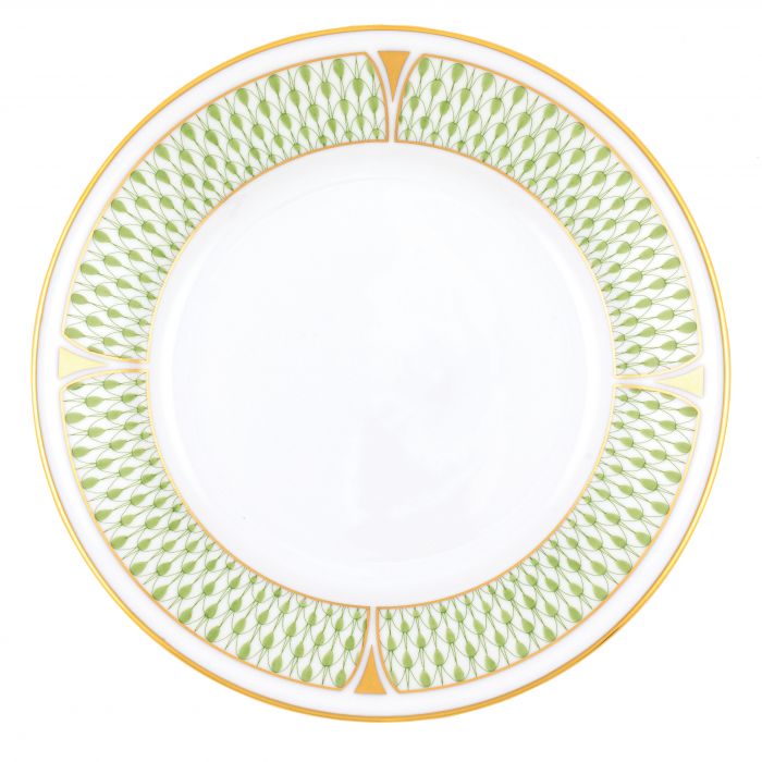 Herend Art Deco Green Bread and Butter