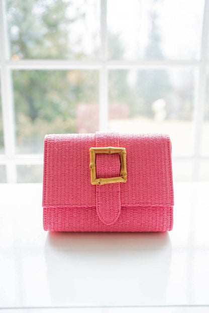 Janie Straw Clutch - WS: Natural