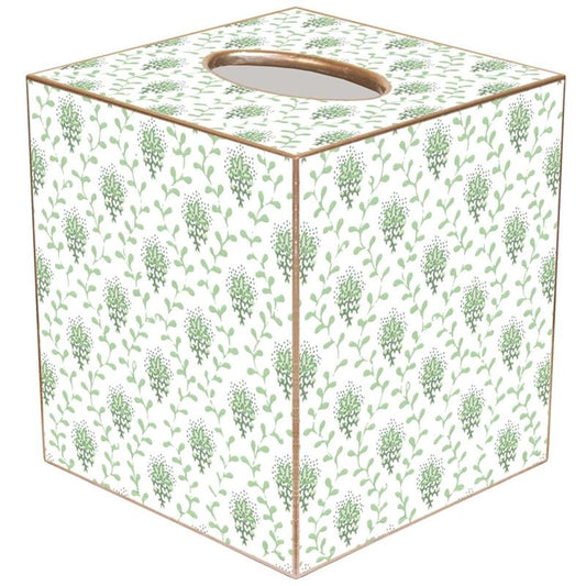 Sage Green Provencial Print Tissue Box Cover