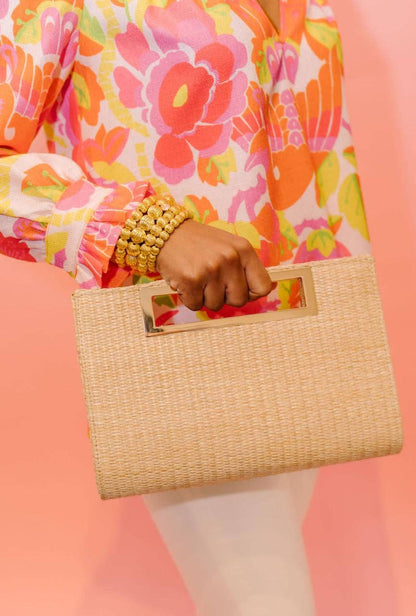 Chloe Clutch - Straw- WS