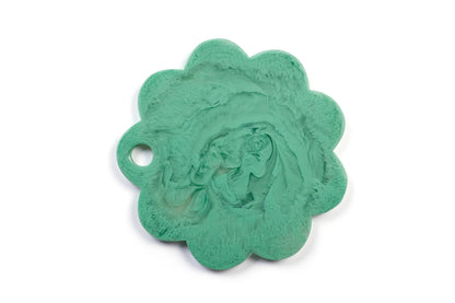Green Scallop Resin Charcuterie Board | Hand-Poured Resin