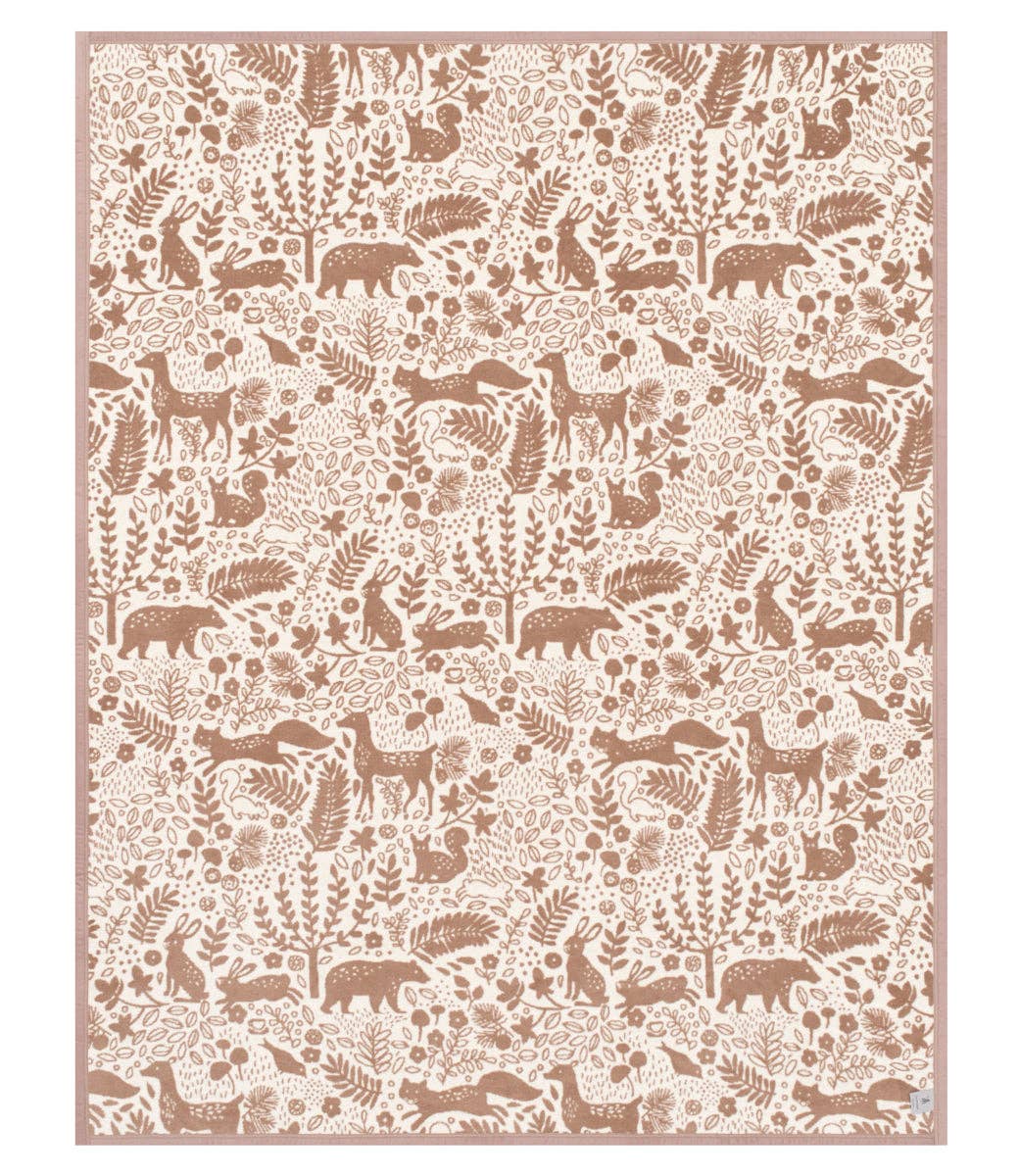 Whimsical Woods Sepia Blanket: Original