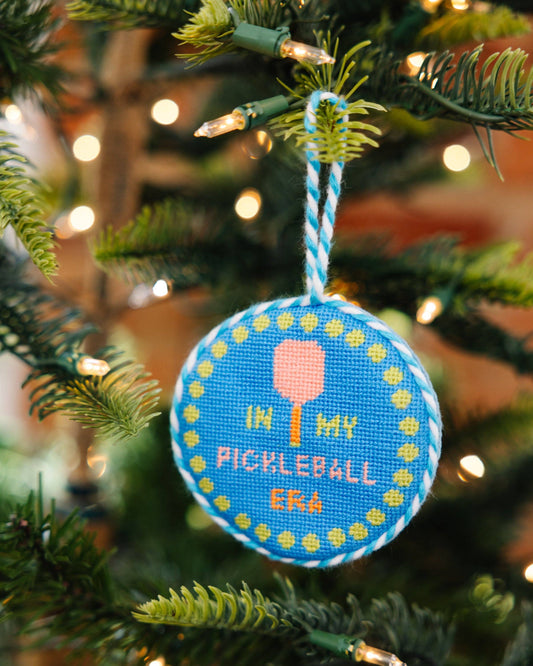 Needlepoint Ornament - Pickleball Era