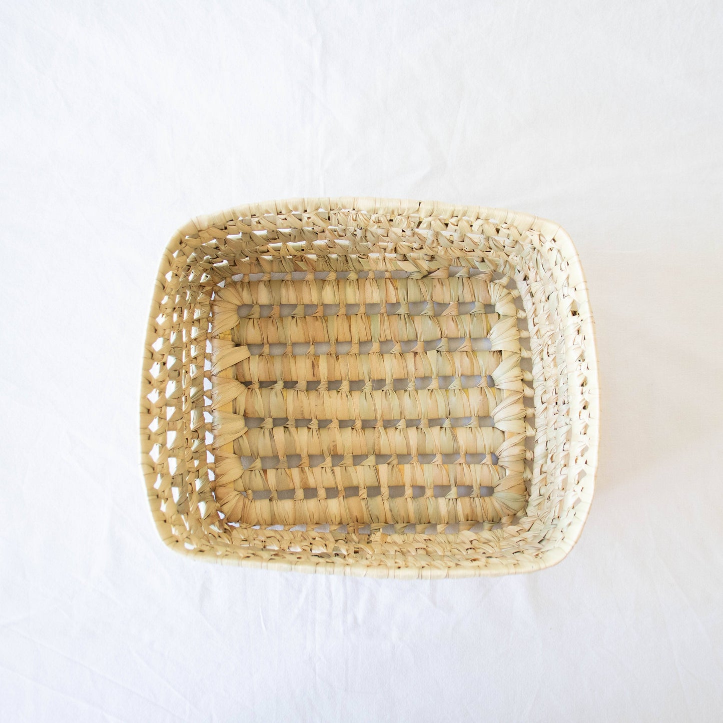 Open Weave Storage Basket: 16"x12"x9" SALE