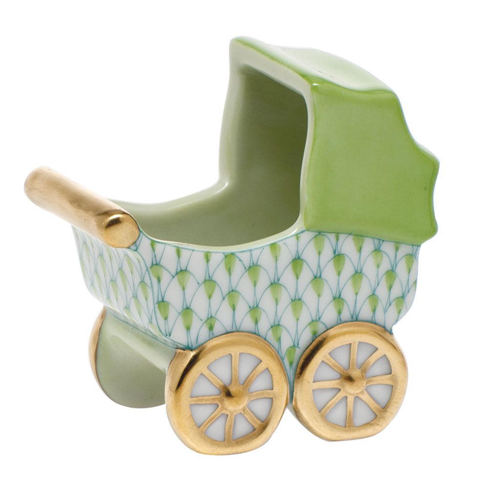 Herend Baby Carriage Key Lime