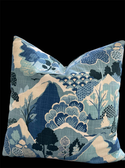 Gianna Landscape Throw Pillow with Feather Insert (22 inch)