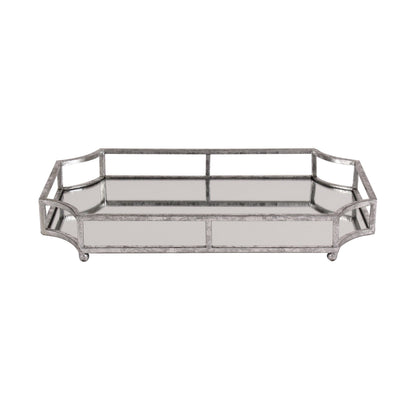 Gold Mirrored Scalloped Decorative Tray