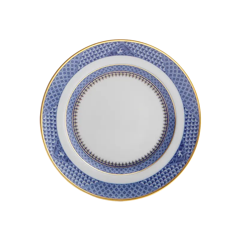 Mottahedeh Indigo Wave Bread and Butter Plate
