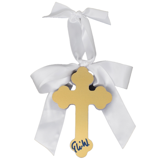 Trust Cross with Ribbon - 6 inches