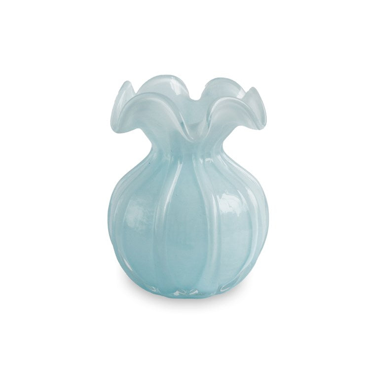 GLASS Vento Medium Round Bud Vase Sky