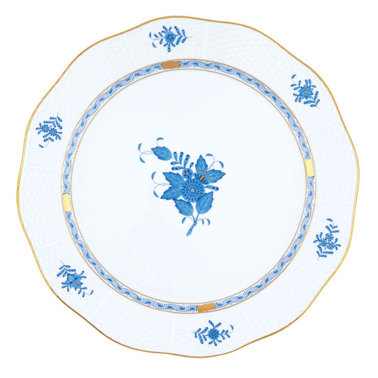 Herend Chinese Bouquet Blue Round Platter