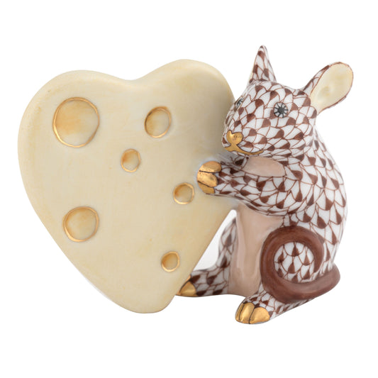 Herend Mouse with Cheese Chocolate