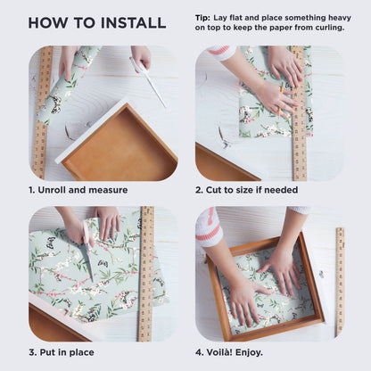 Scented Drawer Liners - Gardenia Blossoms (6 Sheets)