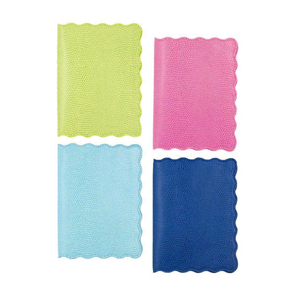 Lizard Scallop Passport Holder: Navy