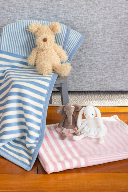 Pink Stripe Mini Blanket