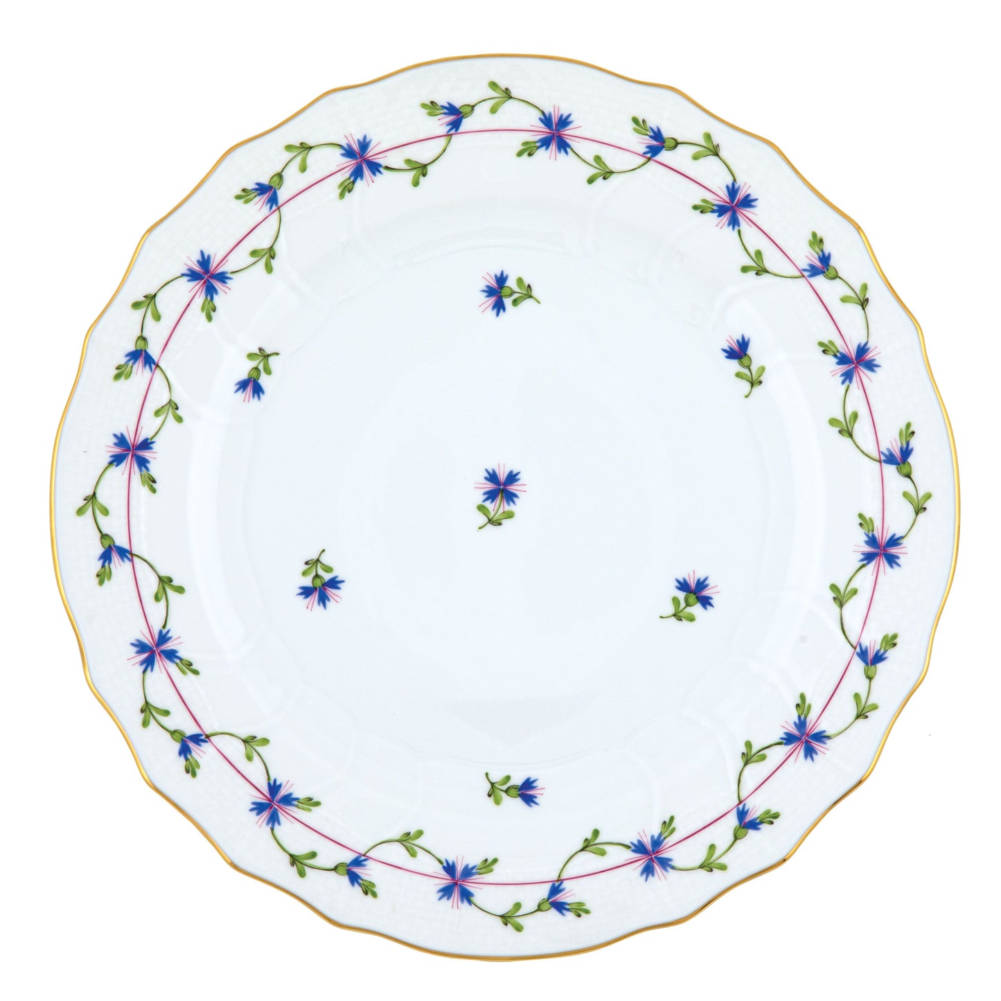 Herend Blue Garland Dinner Plate