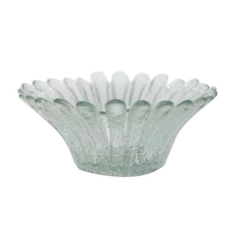 Blenko Daisy Glass Bowl Clear | Large